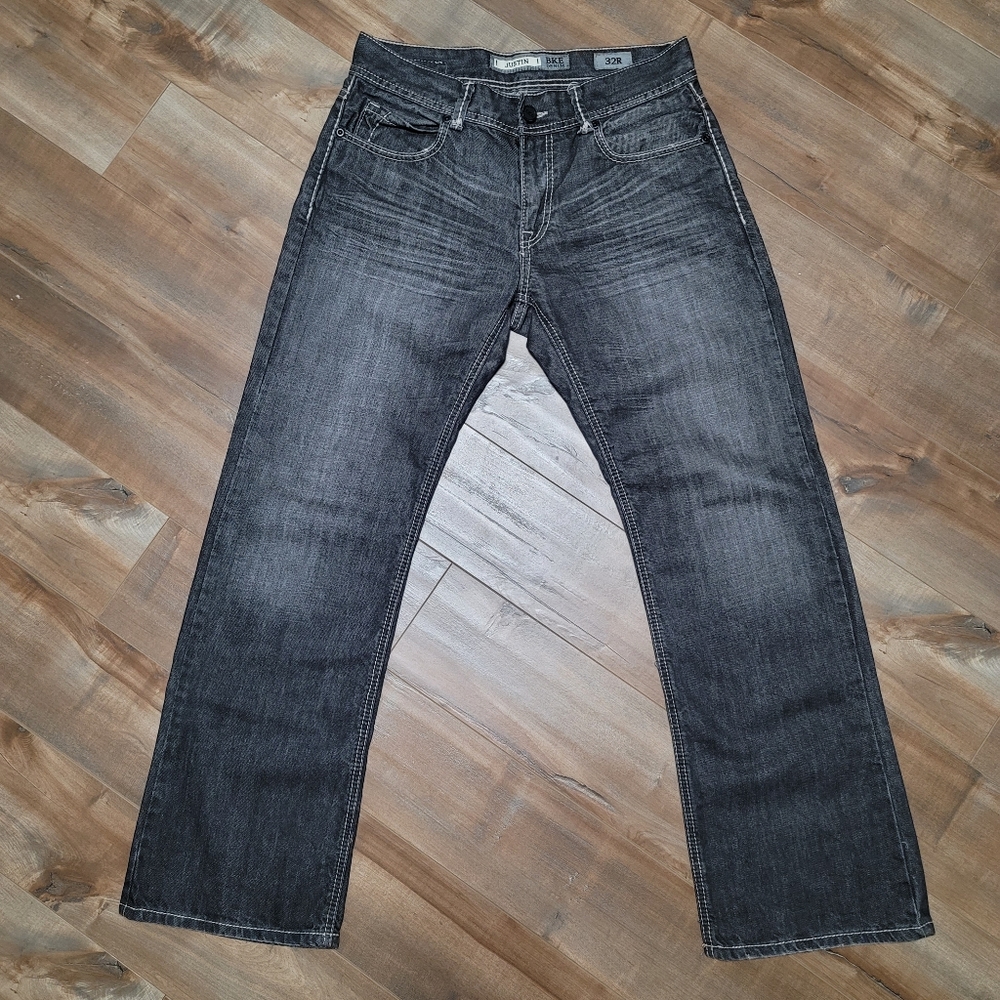 BKE Buckle Justin Men's Black Jeans 32R 32X31